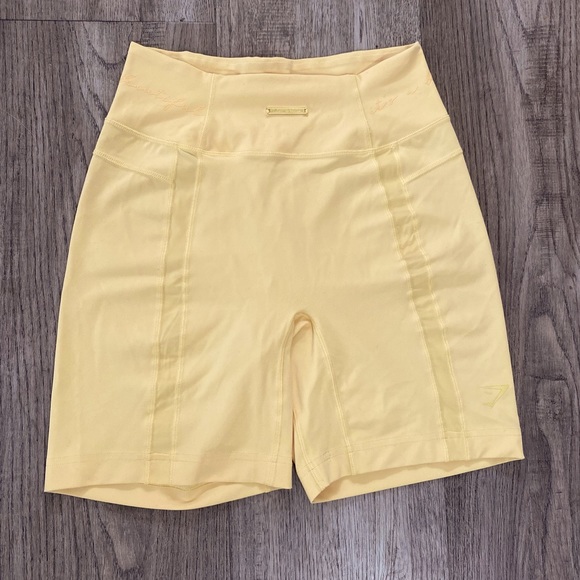 -SOLD- GS X Whitney Simmons Mesh Shorts - Pollen (S) - Picture 2 of 6
